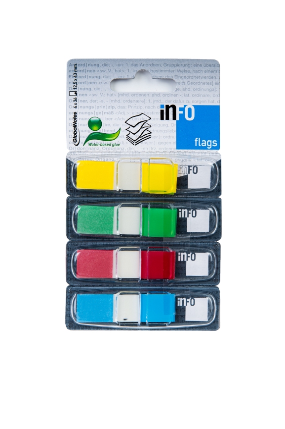 Zakładki indeksujące 12,5x43mm 4kolory/36k. neon Dalpo